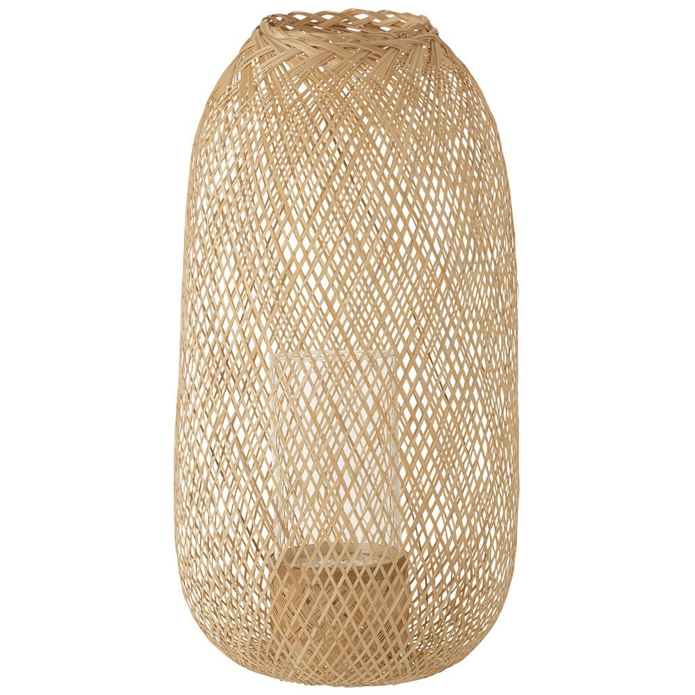 Lanterne hazel bambou naturel large
