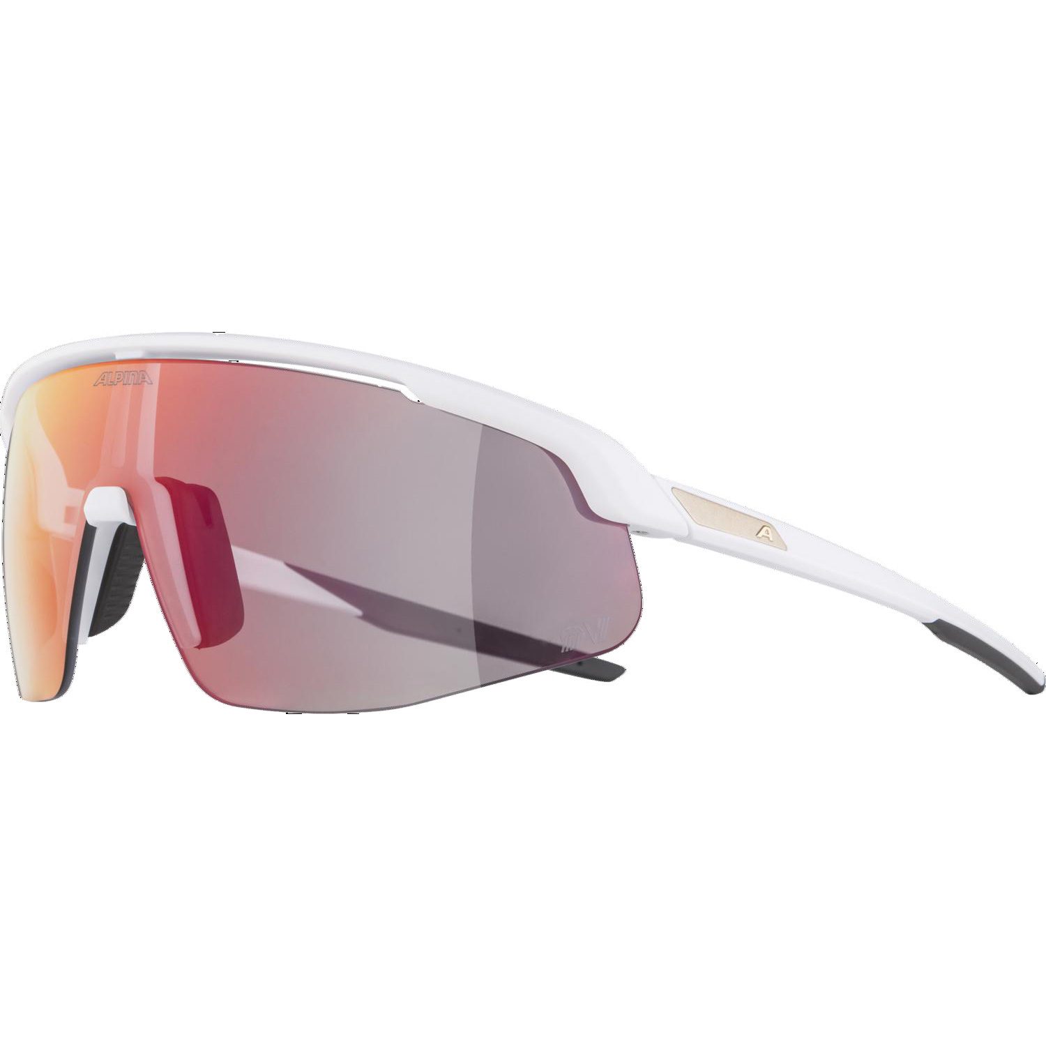 Alpina Turbo Pro QV Sportbrille white matt