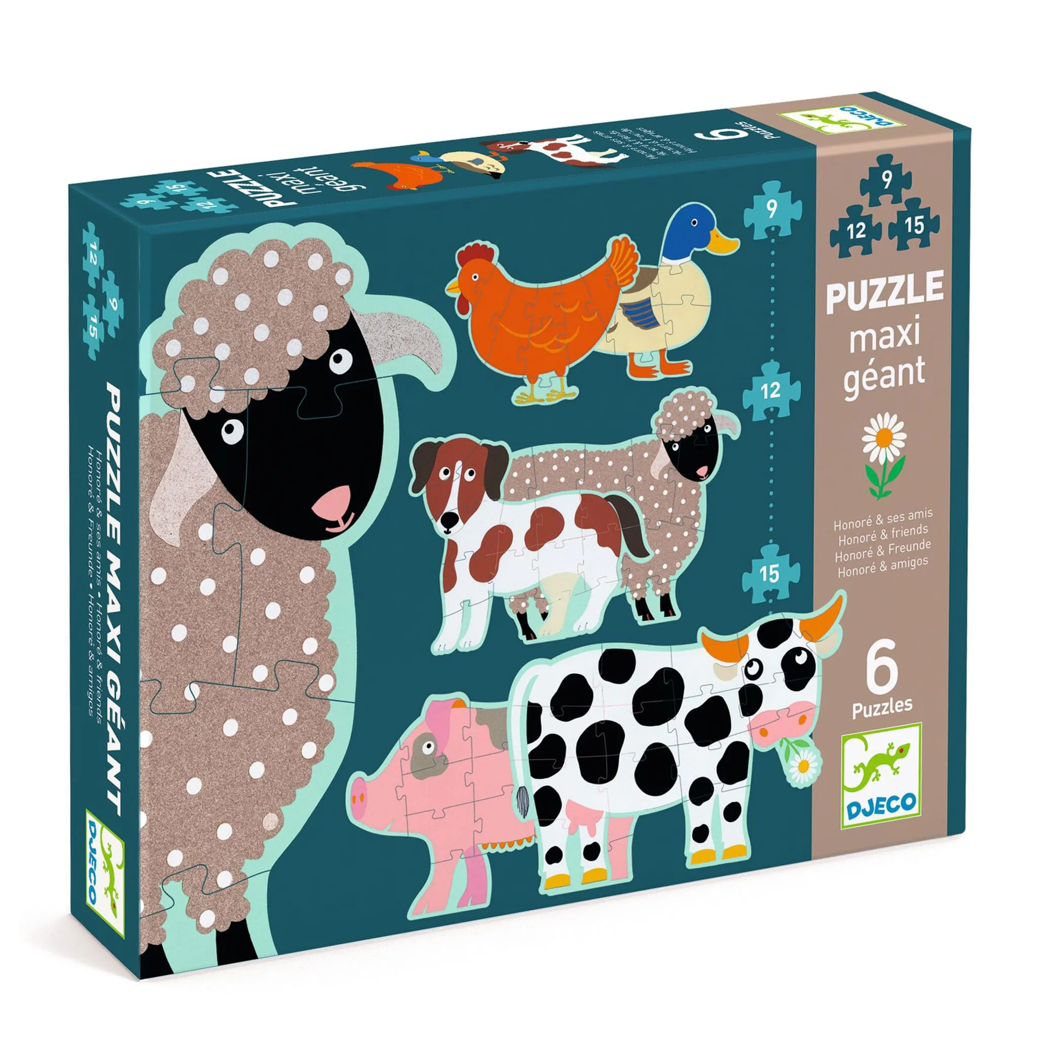 Djeco Puzzle Géant - Honoré et ses amis