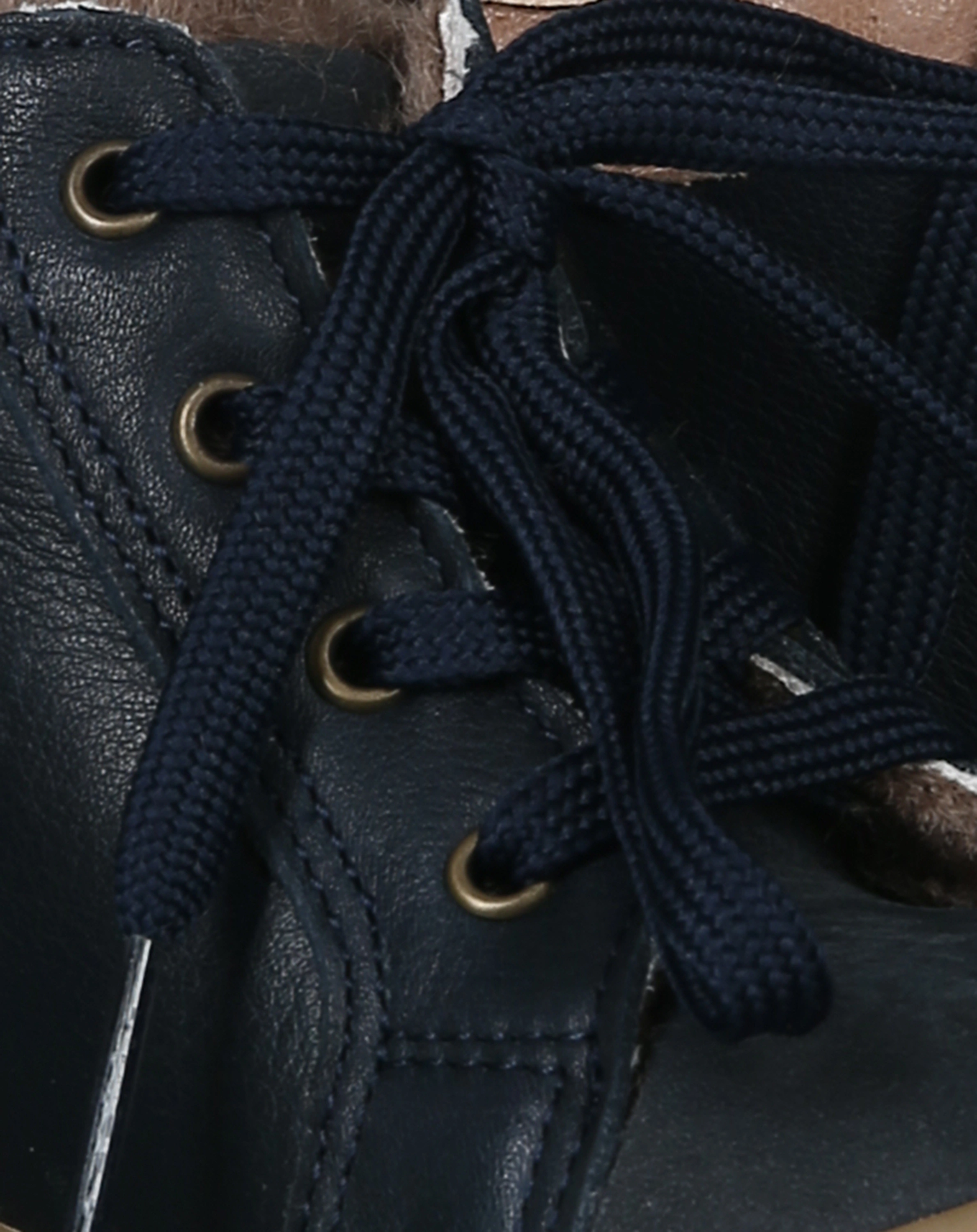 Schnür-Lauflernschuhe SAMUEL gefüttert in navy