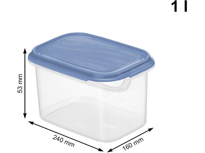 Rotho Vorratsdose RONDO 1 l, Blau Kühlschrankdose