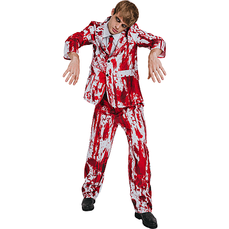 Halloween blodigt jakkesæt kostume str. 180