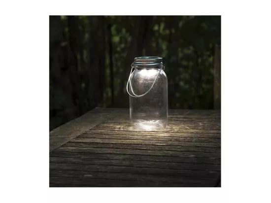 Bocal solaire LED en verre
