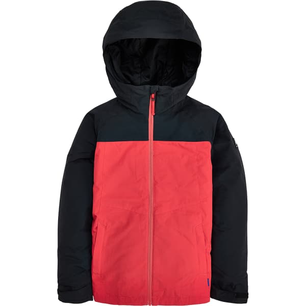 Veste snowboard BURTON BOYS' LODGEPOLE 2L JACKET TRUE BLACK/TOMATO