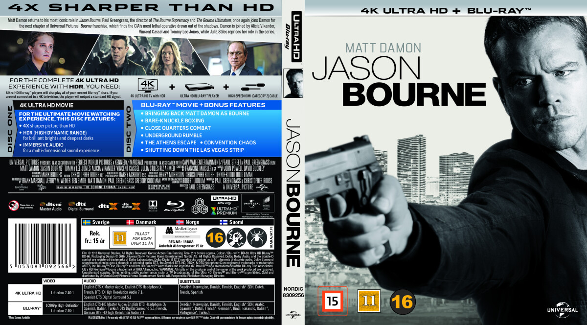 Jason Bourne 5 - 2016 - 4K Ultra HD Blu-Ray