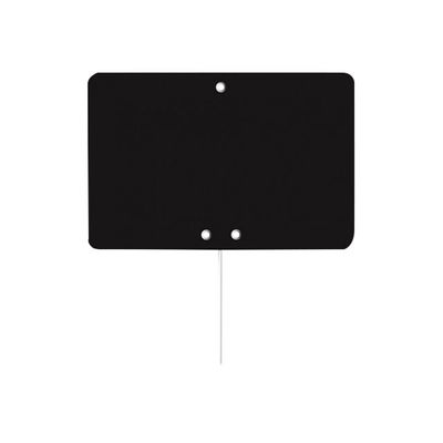 Bequet - 10 Étiquettes ardoise noires avec pique inox - 15 x 10 cm