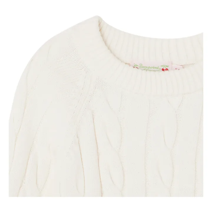 Bonpoint Pull Coton et Cachemire Dalton | Ecru
