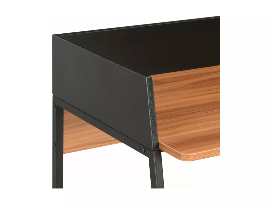 Bureau Noir et marron 90x60x88 cm