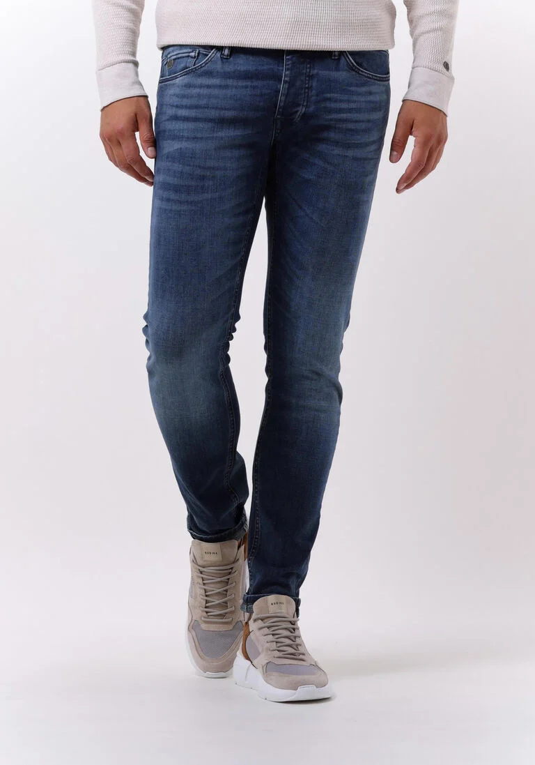 CAST IRON blauwe cast iron slim fit jeans riser slim all time blue