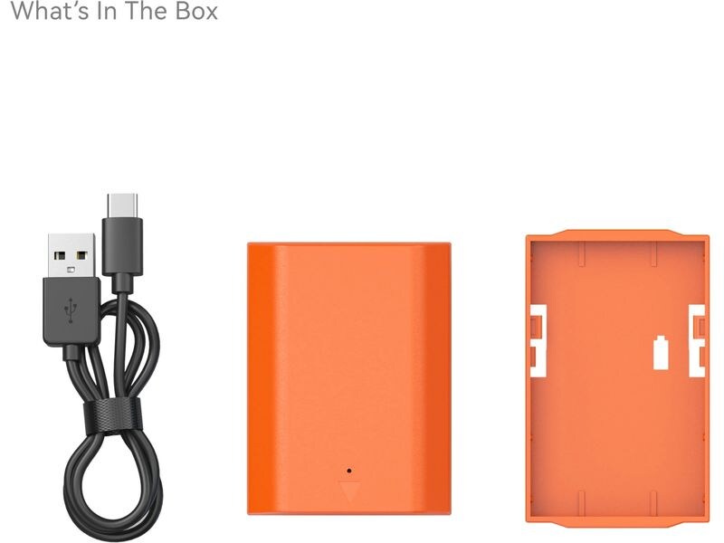 Smallrig Digitalkamera-Akku NP-FZ100 USB-C Orange Wiederaufladbarer Kamera-Akku