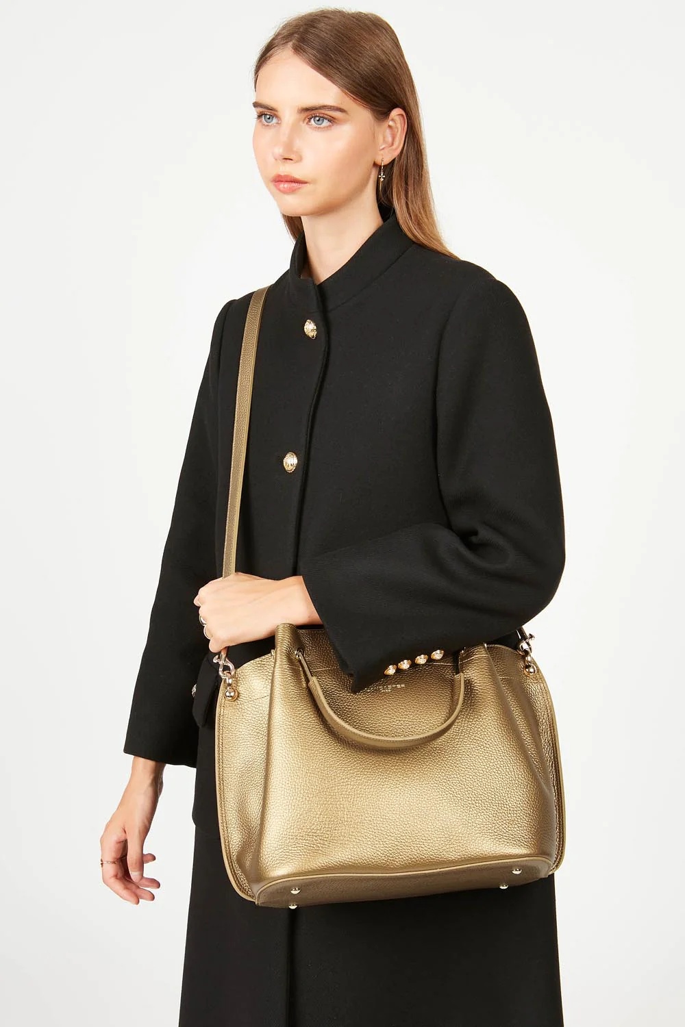 Foulonné Double-Grand sac à main