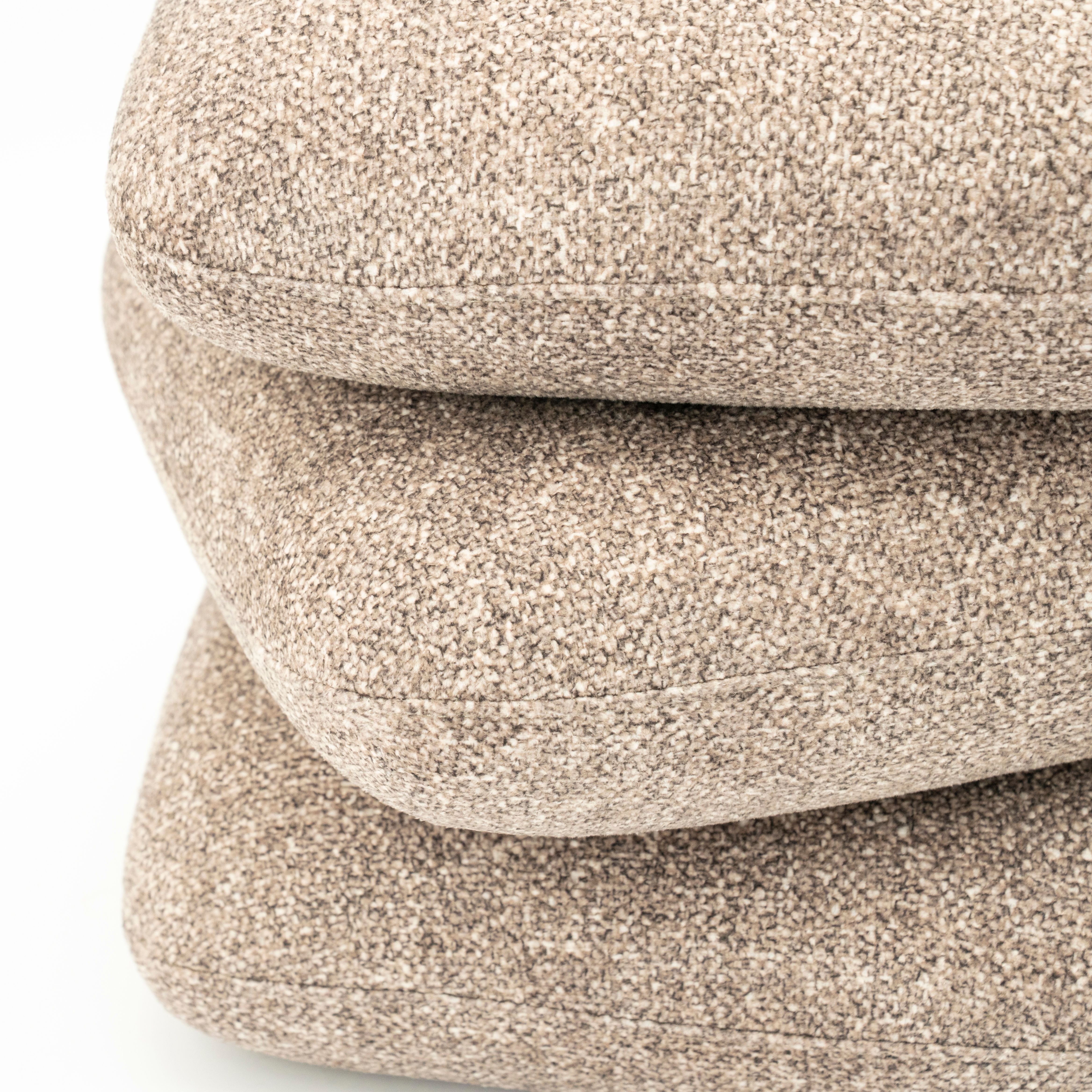 Poef taupe 250168 Pillowscape B44.5 x D44.5 x H44.5 cm