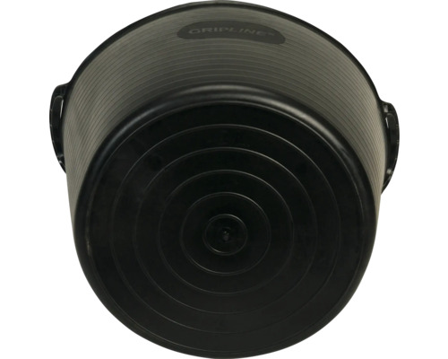 Flexibele emmer voor tuin/bouw, kunststof, zwart, 42 L