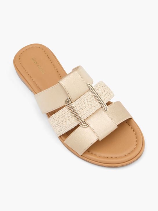 Graceland Pantolette beige