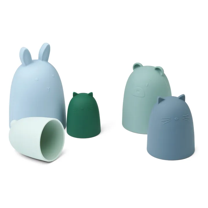 Liewood Jouets à empiler en silicone Anneli | Bleu