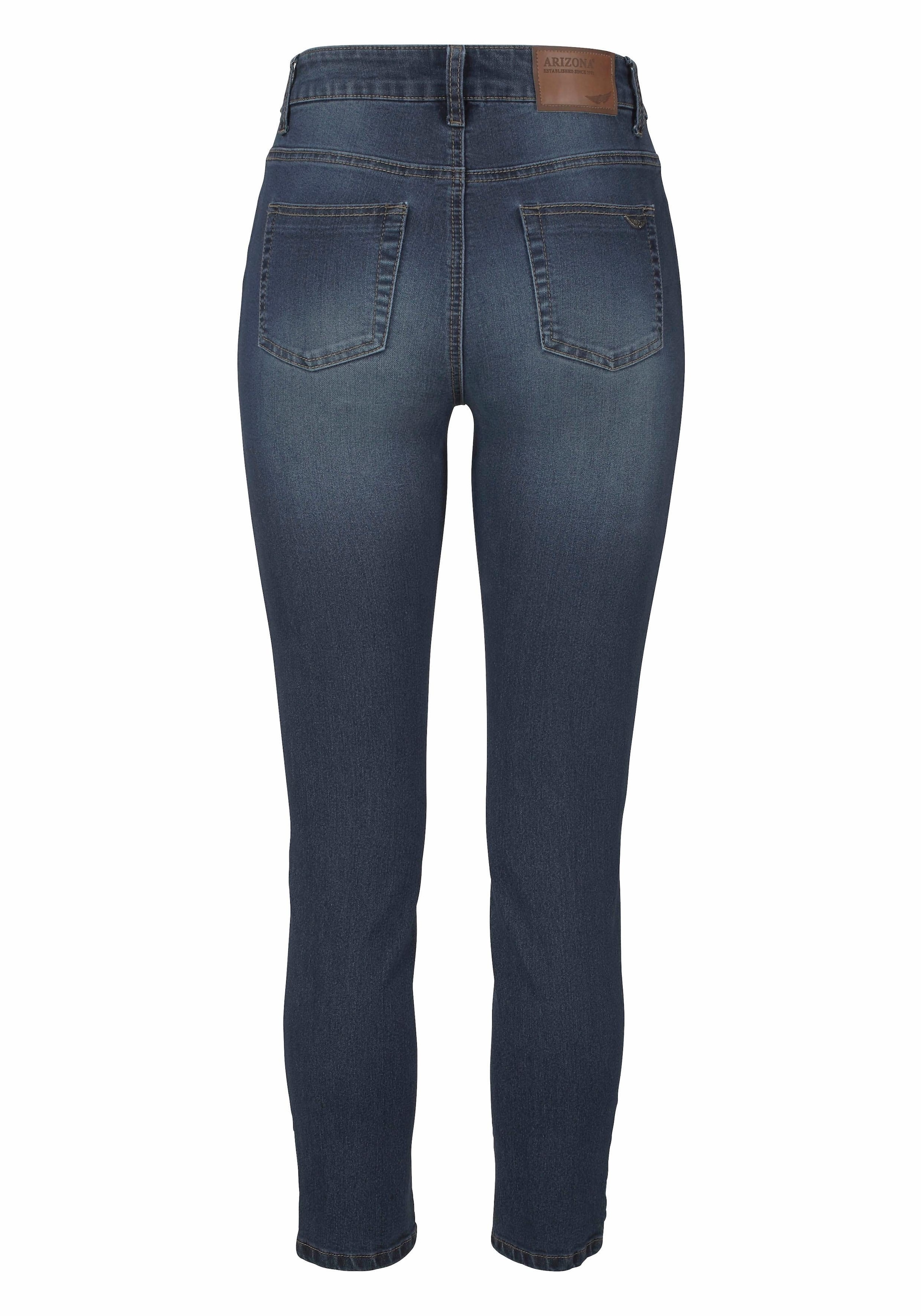 Arizona 7/8-Jeans »Shaping«, eng anliegend,  Röhrenjeans,  Used-Waschung,  High-Waist,  7/8-Länge