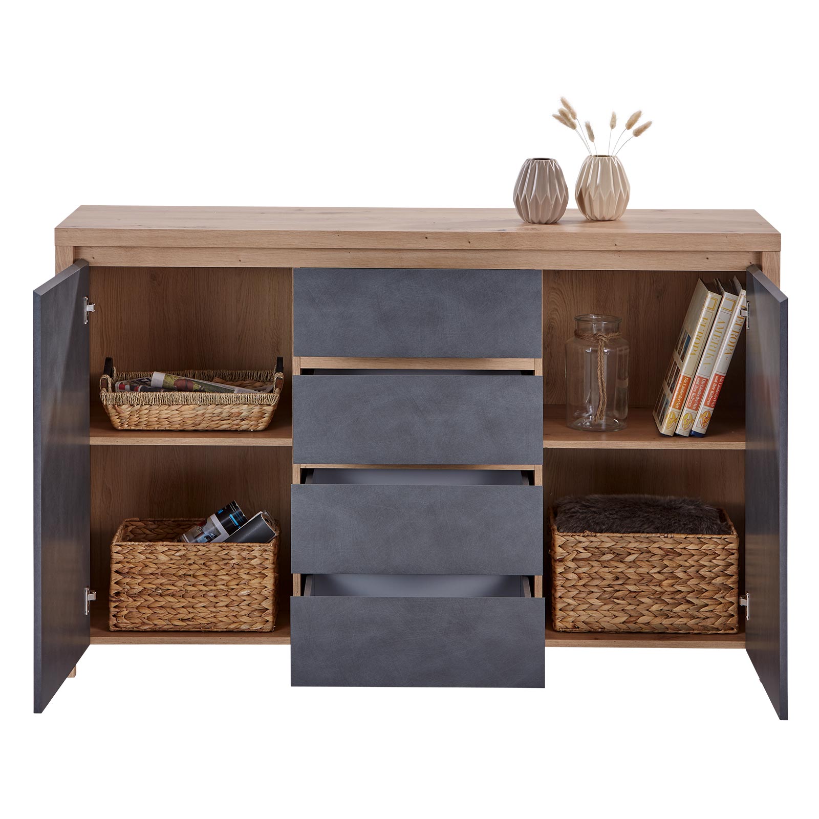 Sideboard - Artisan Eiche - Matera - 143 cm