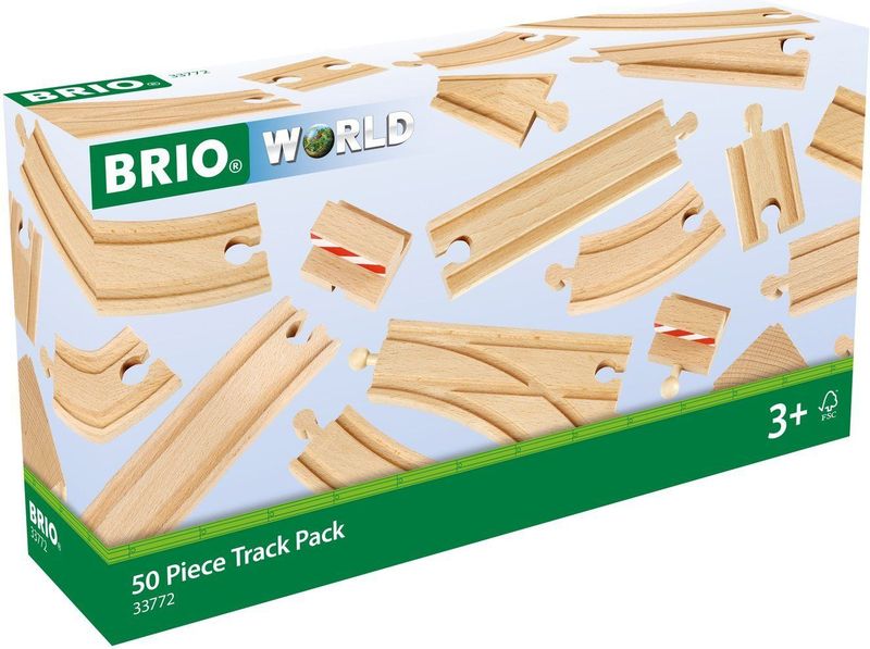 Brio - Treinrails - 50 Stuks - Uitbreidingsset