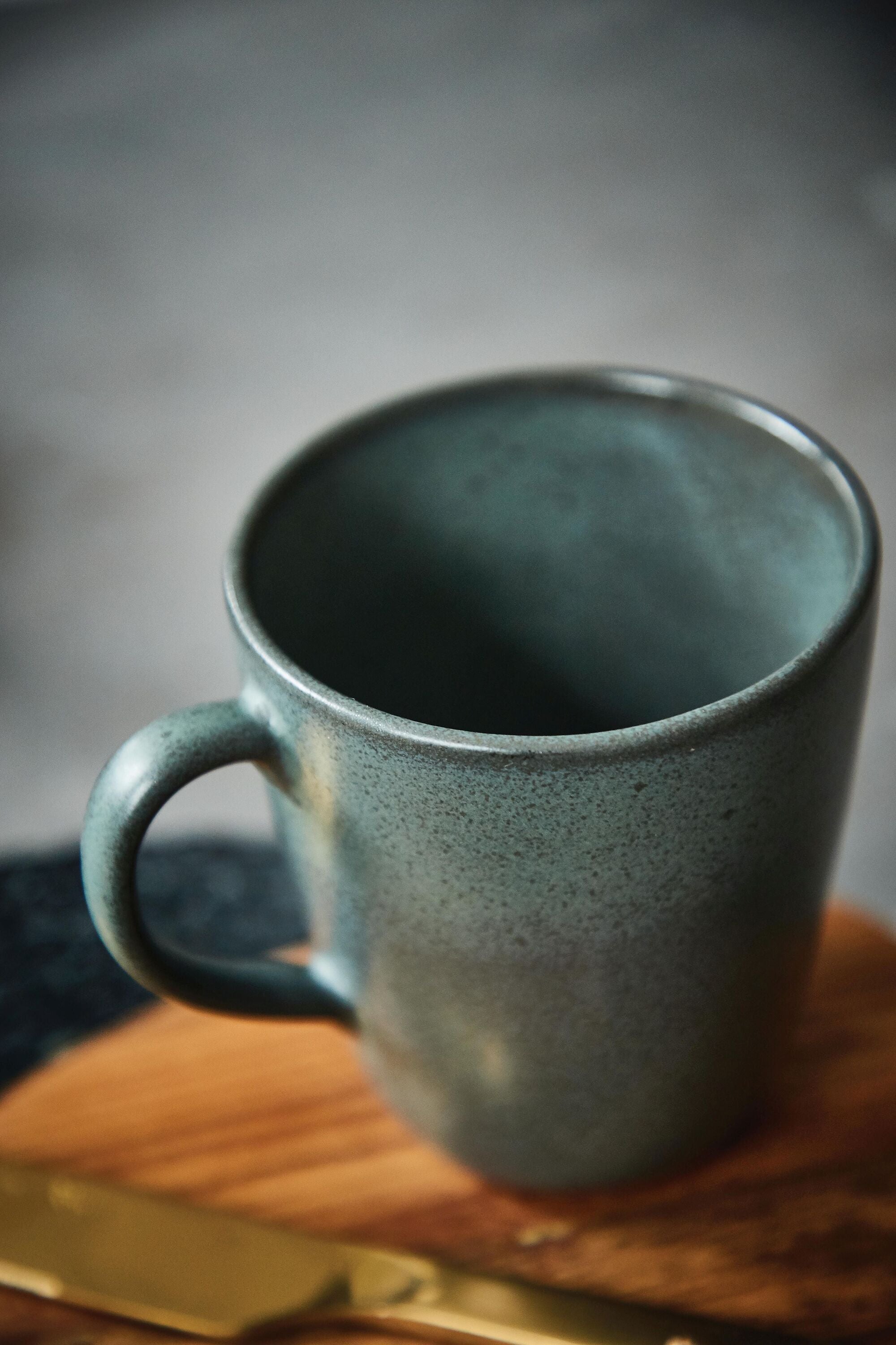 RAW NORTHERN GREEN Tasse - Dunkelgruen / B: 12.5 cm x T: 9.4 cm x H: 10.4 cm