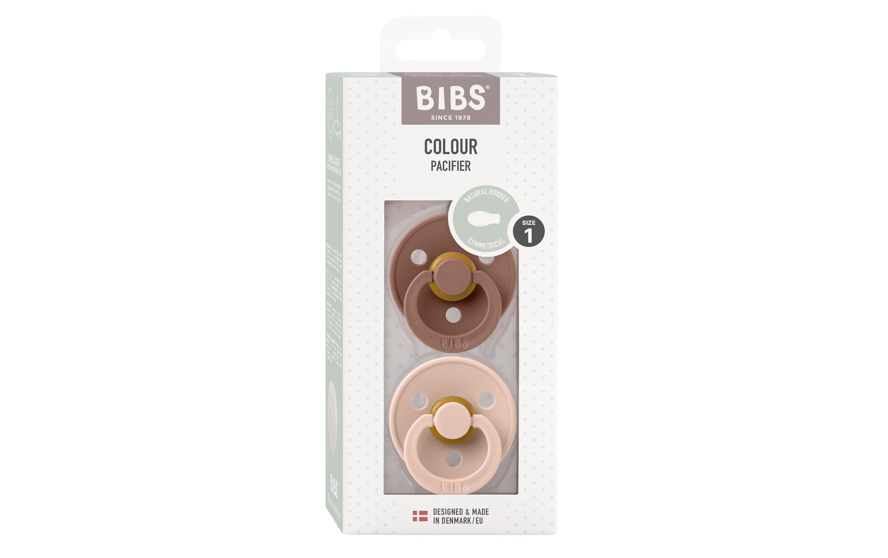 Nuggi symmetrisch Latex 2er Set Woodchuck/Blush 0-6 Mt.Doppelpack Schnuller für Babys