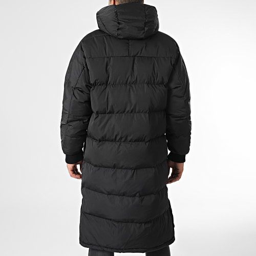 Doudoune Longue Capuche Réversible 23209 Noir