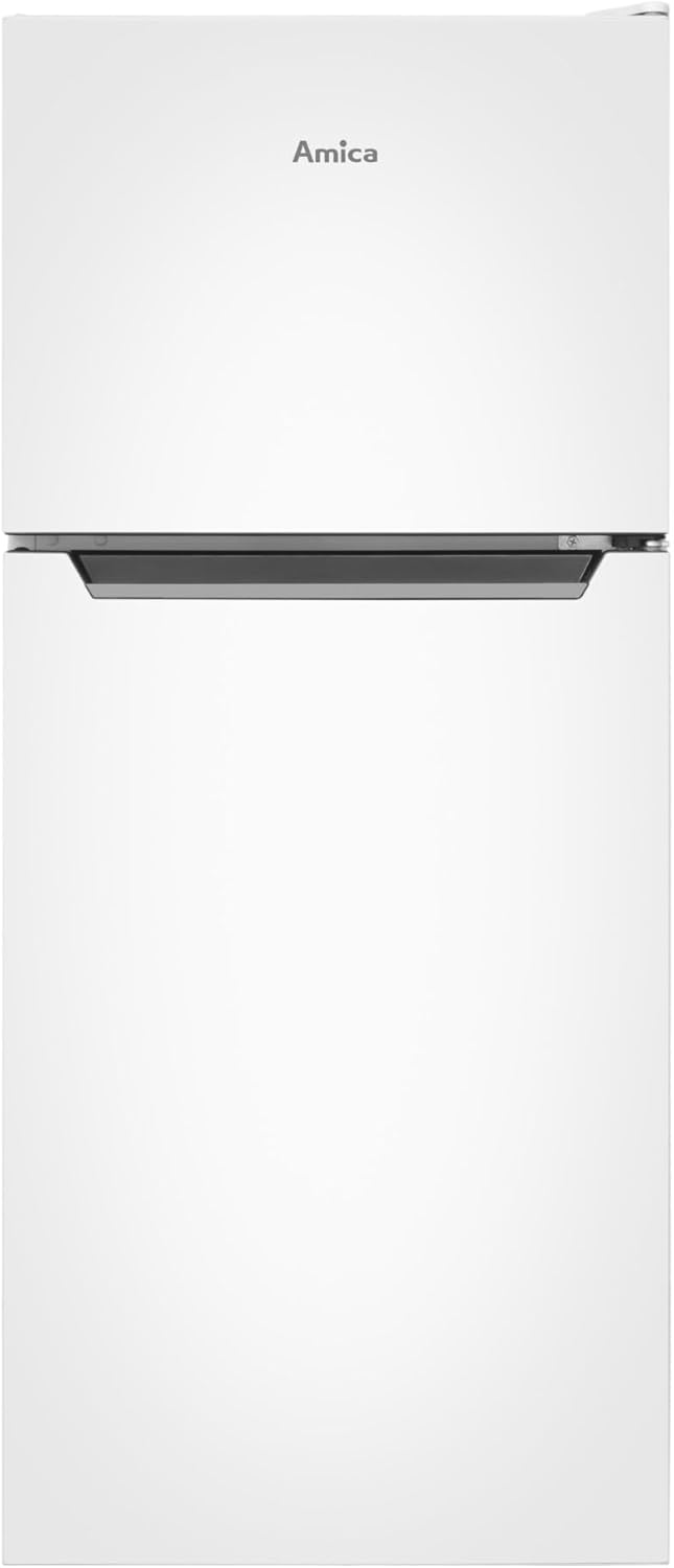 Amica Kühl Gefrierkombination freistehend mit Gefrierfach oben 105 cm Höhe 112 l Nutzinhalt LED Beleuchtung FrostControl - Weiß
