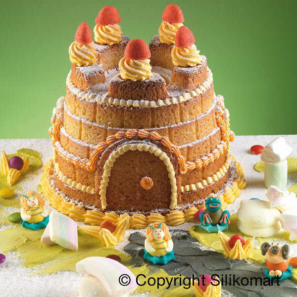 Moule à gâteau silicone grand château à décorer