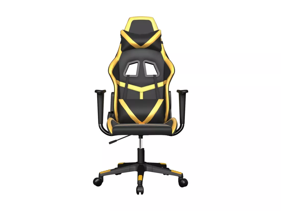 Chaise de jeu Noir et doré Similicuir