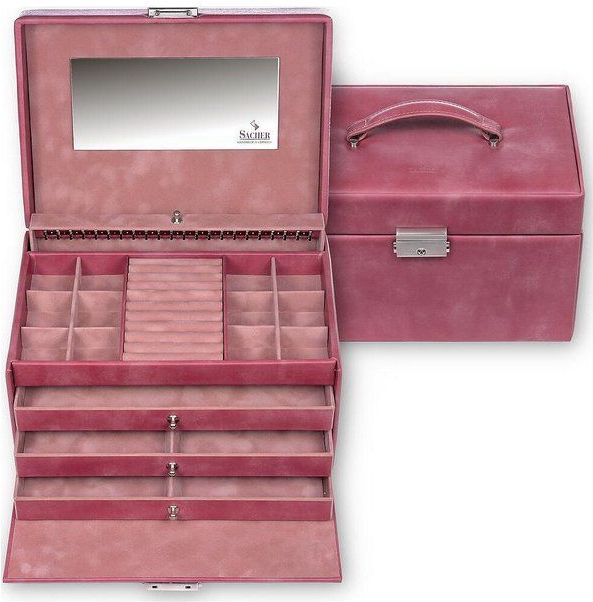 Sacher - Schmuckaufbewahrung - Lederimitation - 265 x 190 x 170 mm - One Size