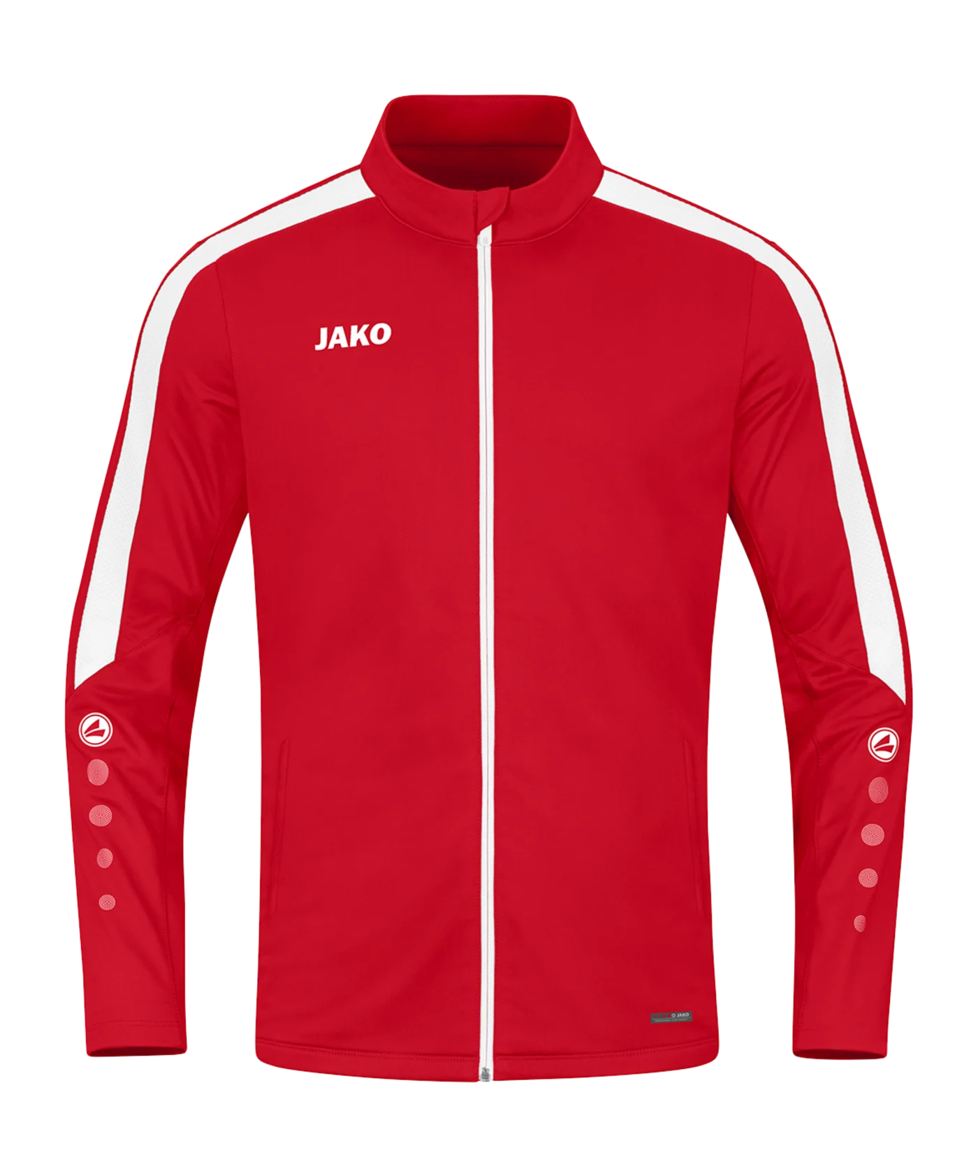 JAKO Power Polyesterjacke Kids Rot Weiss F100