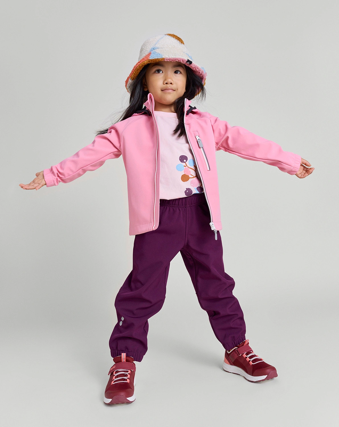 Halbschuhe ENKKA in jam red