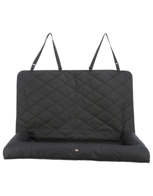 Trixie Autostoel Kussen Dubbel - Hondenautoaccessoire - 95x10x50 cm Zwart