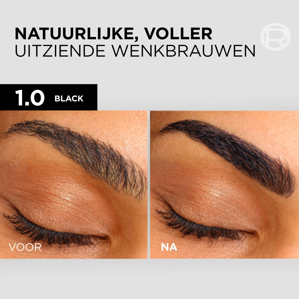 Brow Color wenkbrauwverf - 1.0 Black - 30 ml
