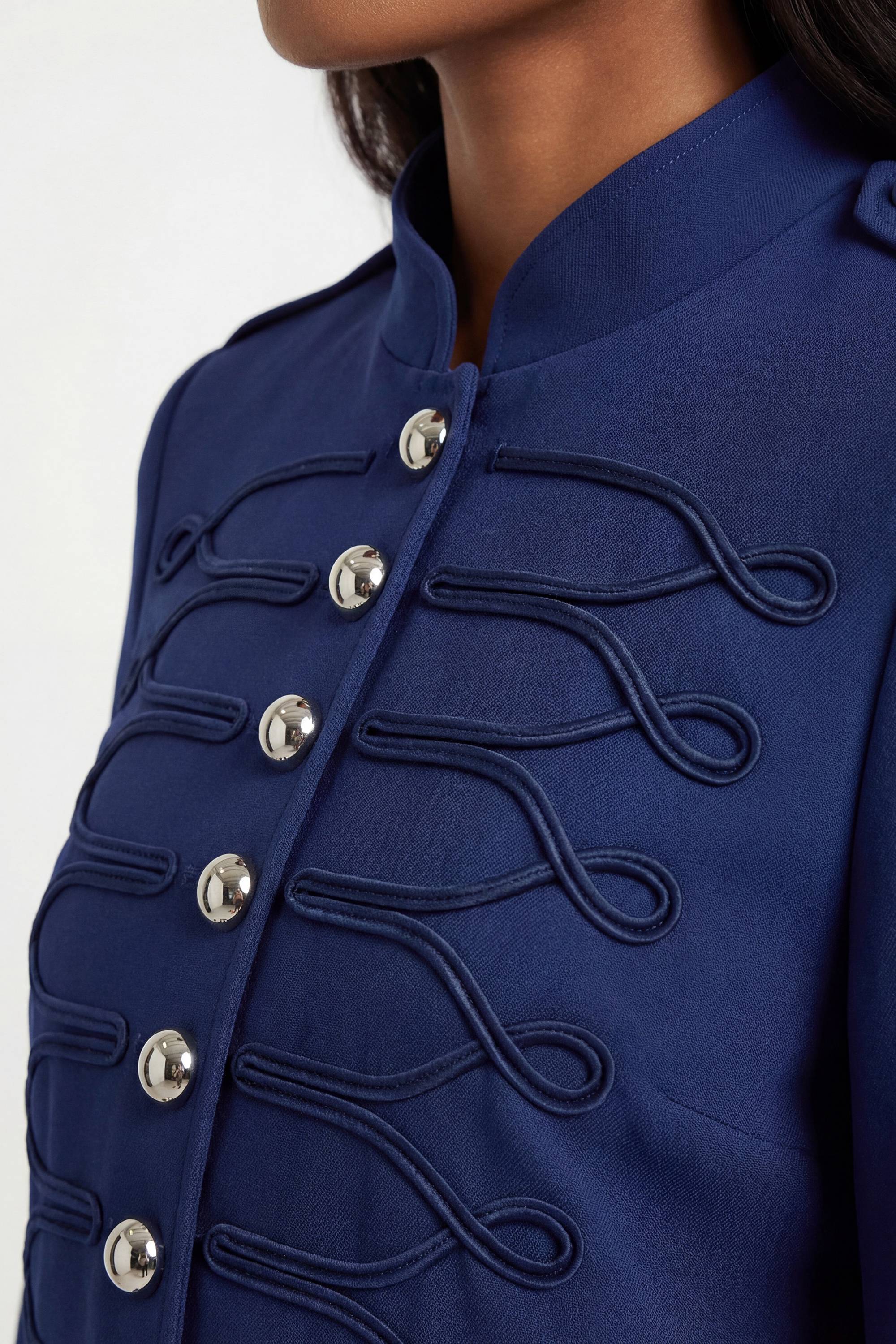 KarenMillen Veste Militaire Compacte Stretch Avec Détails De Bandes