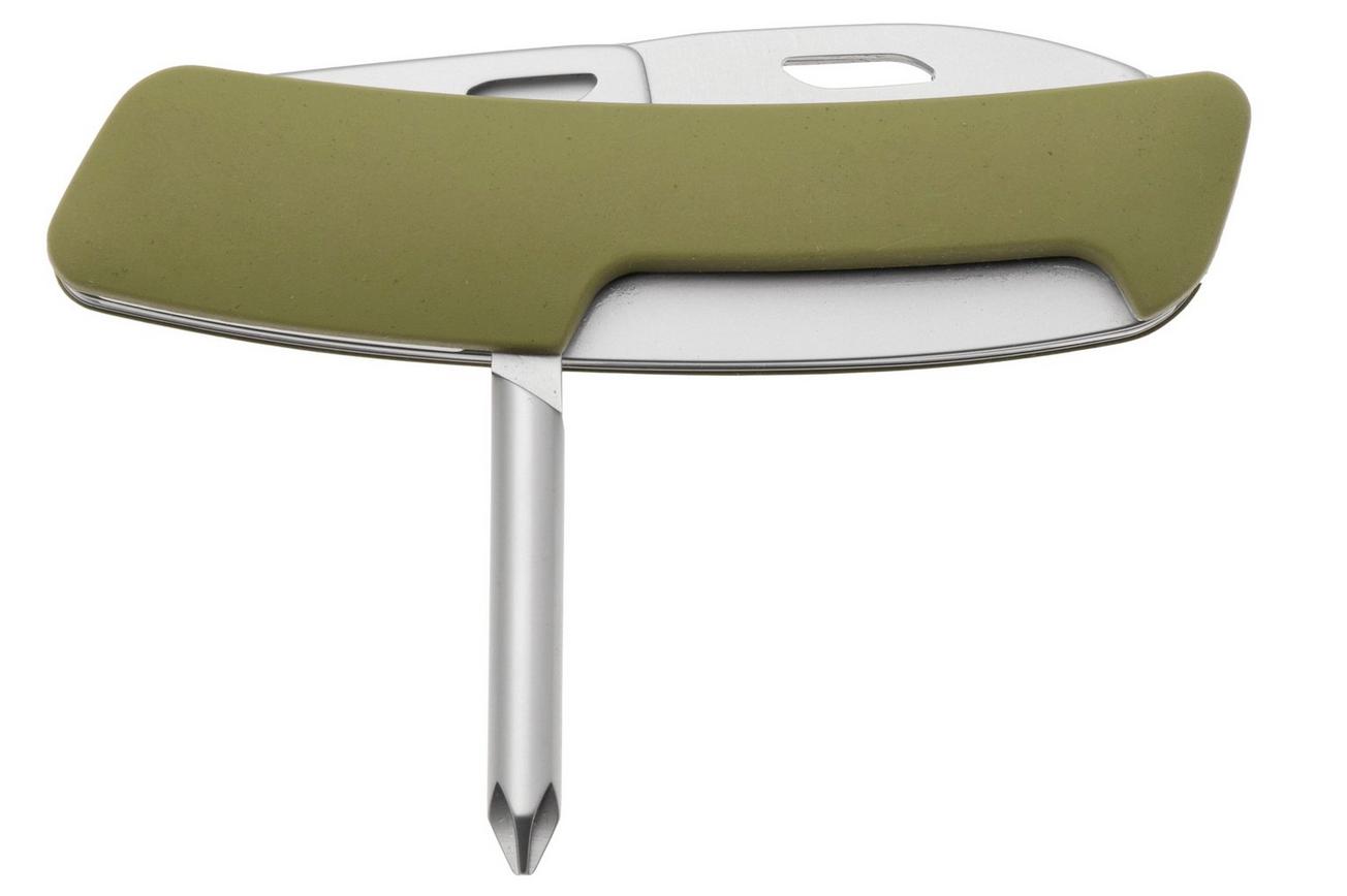 Swiza D04 AM, KNI.0046.1050, Olive, Zwitsers zakmes, 6 tools