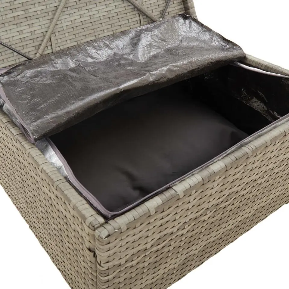 vidaXL - Loungeset - Grijs - Poly rattan