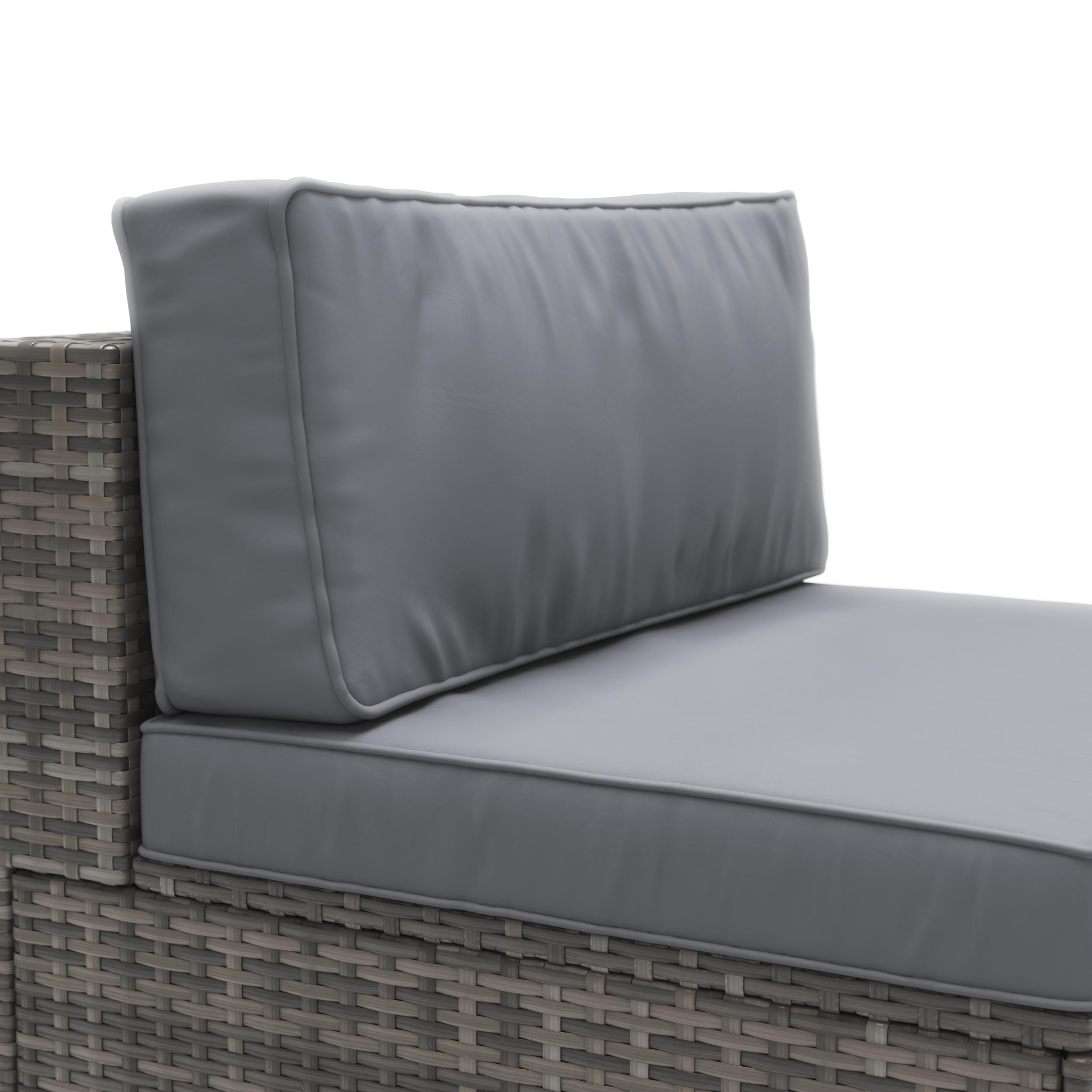 Mittelteil Rattanlounge KRETA grau/anthrazit
