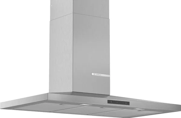 Bosch Serie | 4 DWQ96DM50 - Hætte - skorsten - bredde: 90 cm - dybde: 50 cm - udtrækning og recirkulation (-) - rustfrit stål