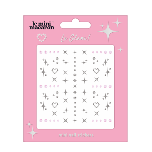Le Mini Macaron Mini Nail Art Stickers, Le Glam