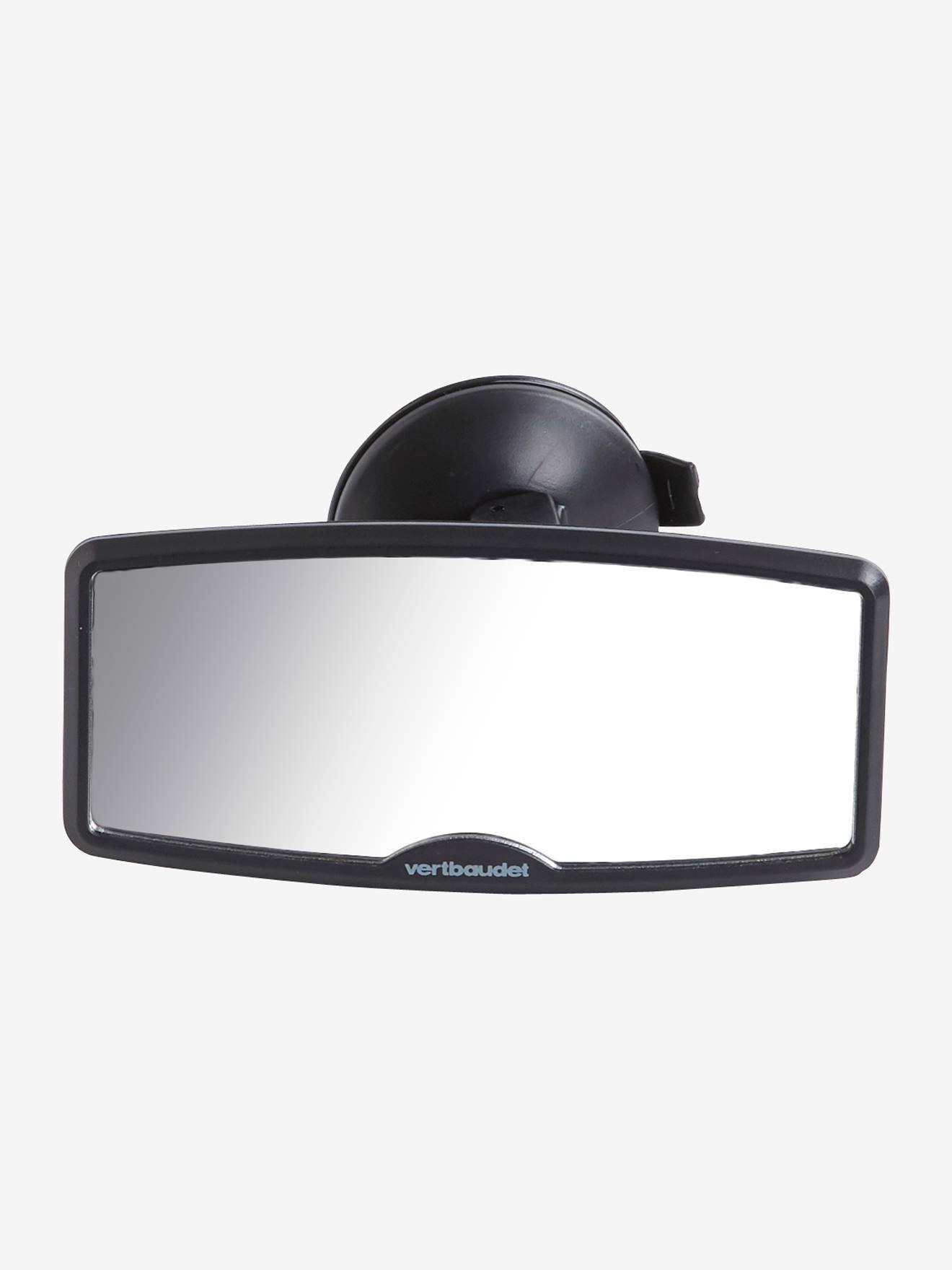 Espelho retrovisor adicional. Cor preta lisa média.