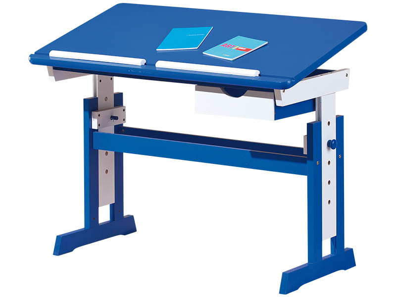 Schreibtisch PACO - blau-weiß - 109x55 cm