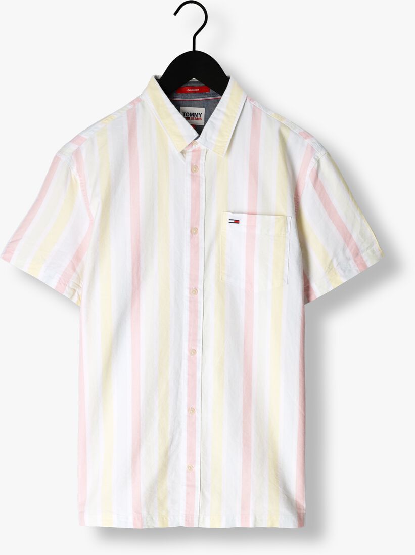 TOMMY JEANS witte tommy jeans casual overhemd tjm clsc bold stripe shirt