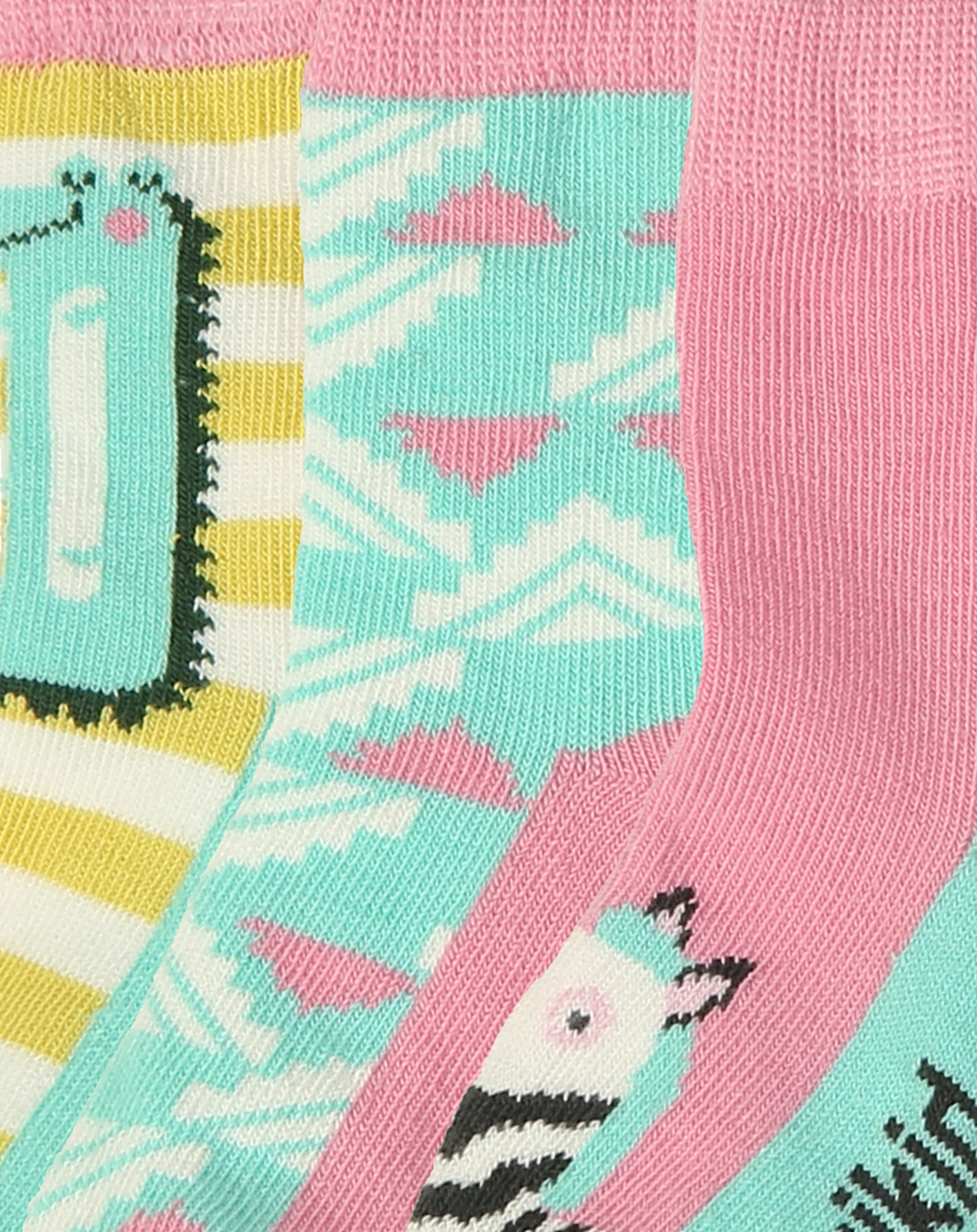Strümpfe ZEBRA 3er Pack in mint/pink