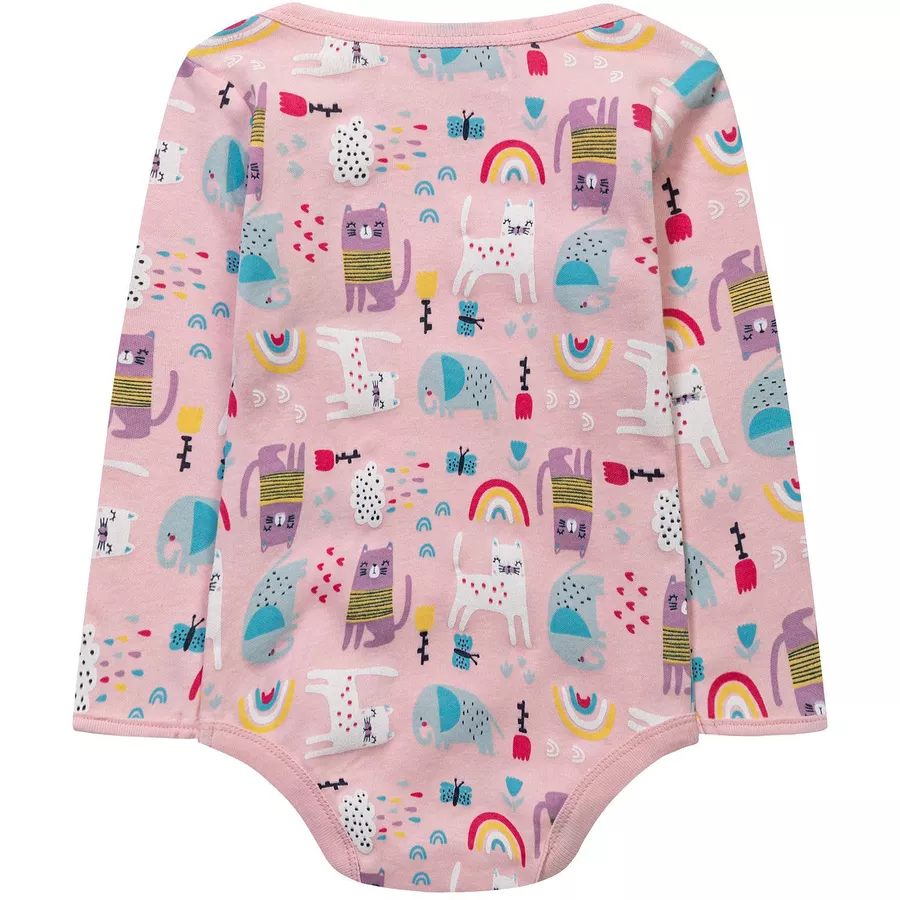 MINOTI 7er-Pack Bodys RosaWeiß