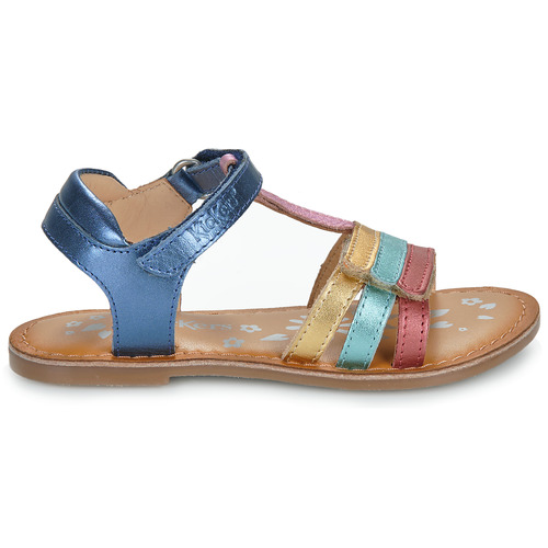 Kickers - DIAMANTO - Marine / Metal / Multicolore
