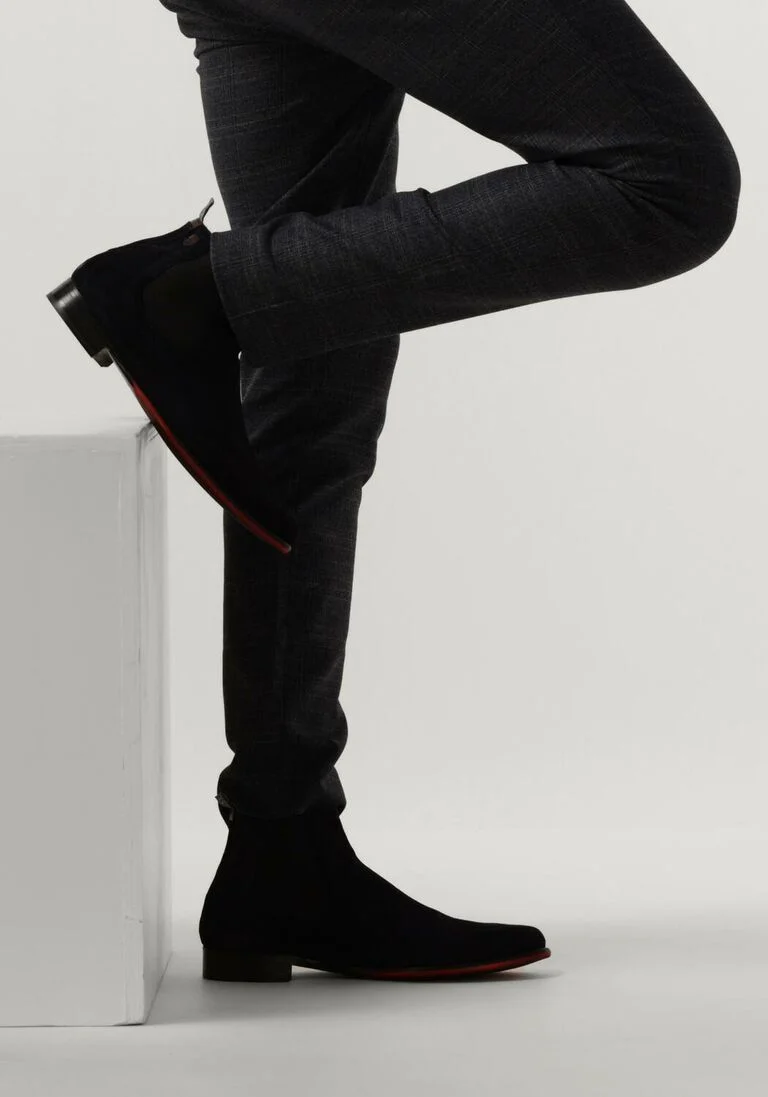 FLORIS VAN BOMMEL blauwe floris van bommel chelsea boots sfm-60052