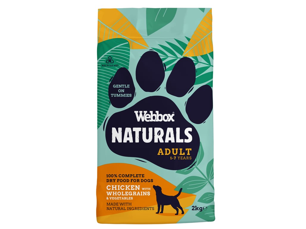 RAÇÃO NATURAL PARA CÃO WEBBOX ADULTO COM FRANGO 2.25KG
