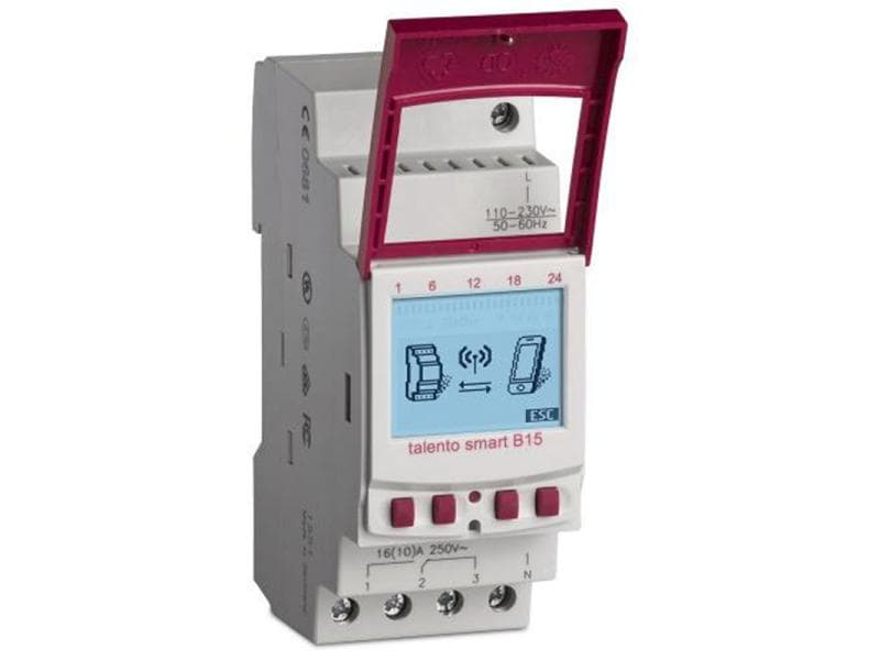 Grässlin Zeitschaltuhr talento smart B15 Digital Zeitschaltuhr für die DIN-Rail-Montage