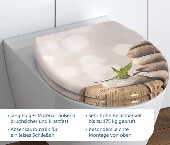 Duroplast-WC-Sitz »STONE PYRAMID«