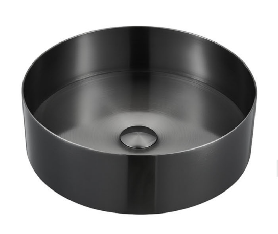 Saniclear Vazano waskom 40cm verouderd ijzer - gunmetal